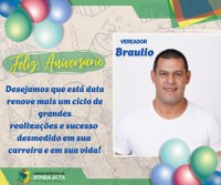 Aniversariante do Mês Vereador Braulio Roberto Alves