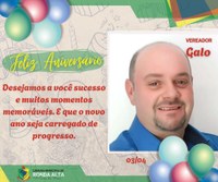 Aniversariante do Mês vereador Kleber Civardi