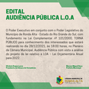 EDITAL - AUDIÊNCIA PÚBLICA L.O.A 2022 EDITAL - AUDIÊNCIA PÚBLICA L.O.A 2022