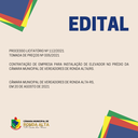 EDITAL: CONTRATAÇÃO DE EMPRESA PARA INSTALAÇÃO DE ELEVADOR NO PRÉDIO DA CÂMARA MUNICIPAL DE VEREADORES DE RONDA ALTA/RS.
