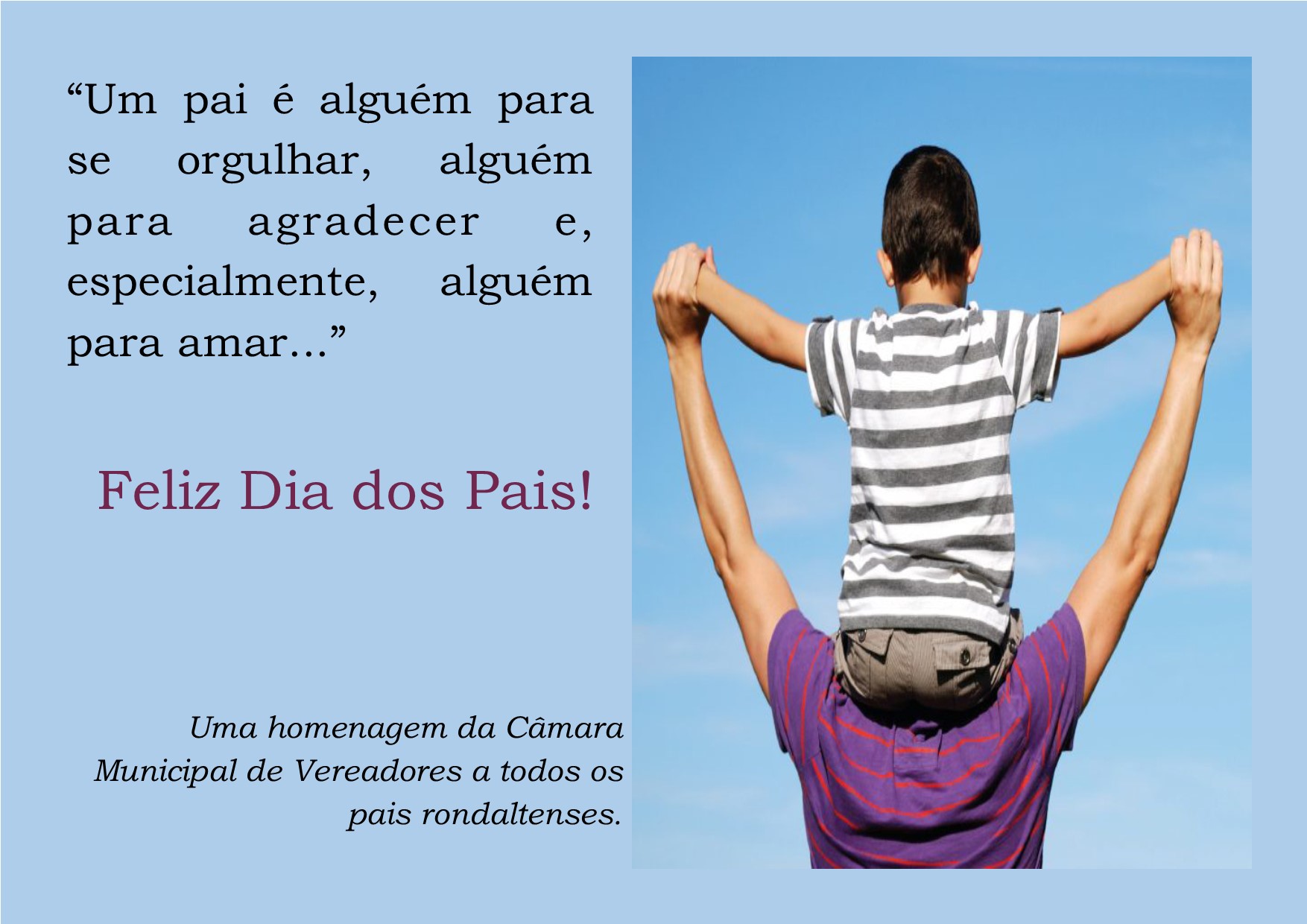 Feliz Dia dos Pais