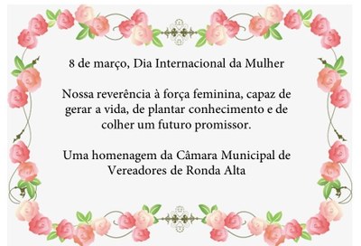 8 de março, Dia Internacional da Mulher