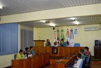 Vereadores Mirins tomam posse durante Sessão Ordinária 