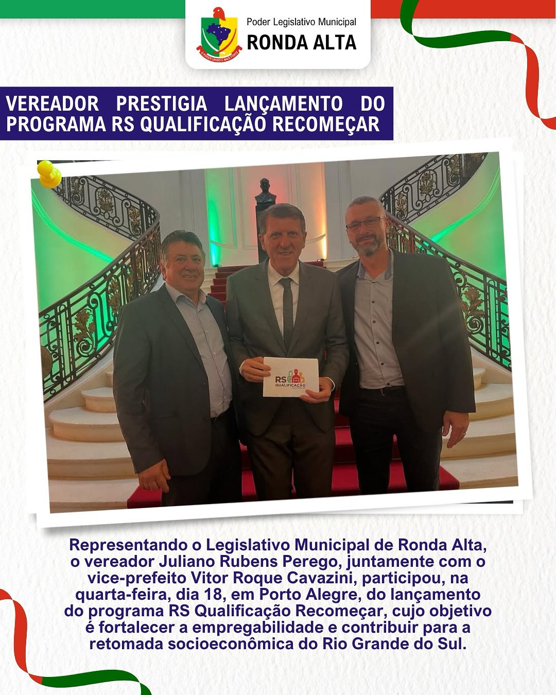  Lançamento do programa RS Qualificação Recomeçar