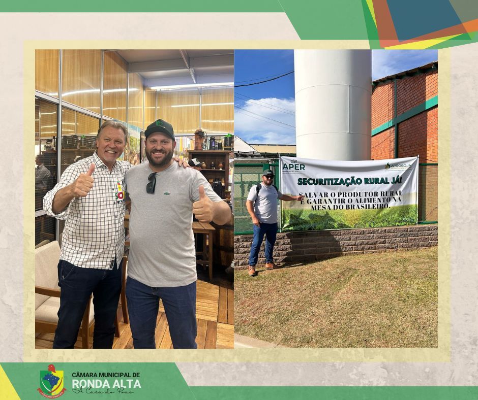 Vereador Tiago Antônio Soares participou da Audiência Pública sobre Securitização na Expodireto Cotrijal.