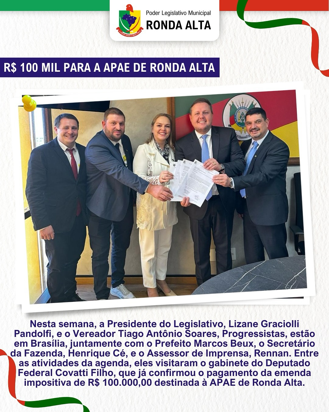 Vereadores progressista visitam a Capital em busca de recursos